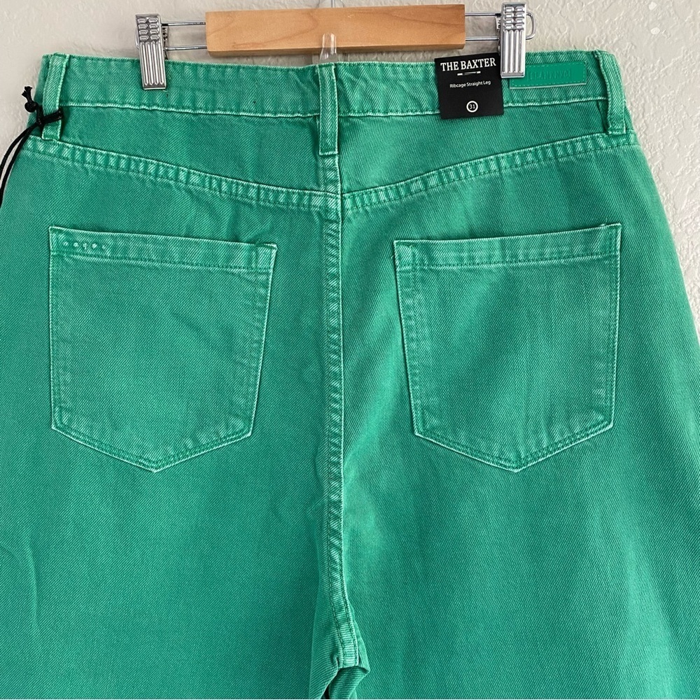 Blank NYC the Baxter Green Straight Leg raw Hem jeans - Picture 8 of 14